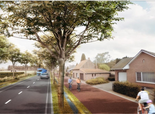 Toekomstbeeld nieuwe dreef zwaar verkeer beerse Toekomstbeeld nieuwe dreef zwaar verkeer beerse